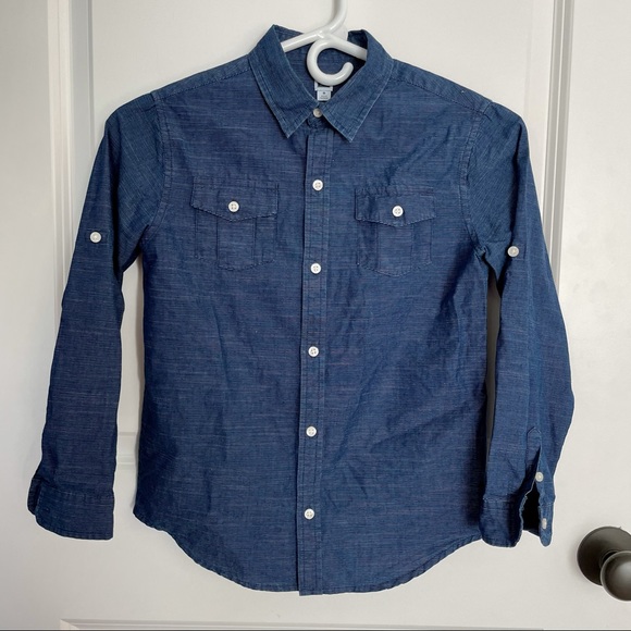 Janie and Jack Other - 💙 Janie and Jack Blue Button Up - Subtle Stripe